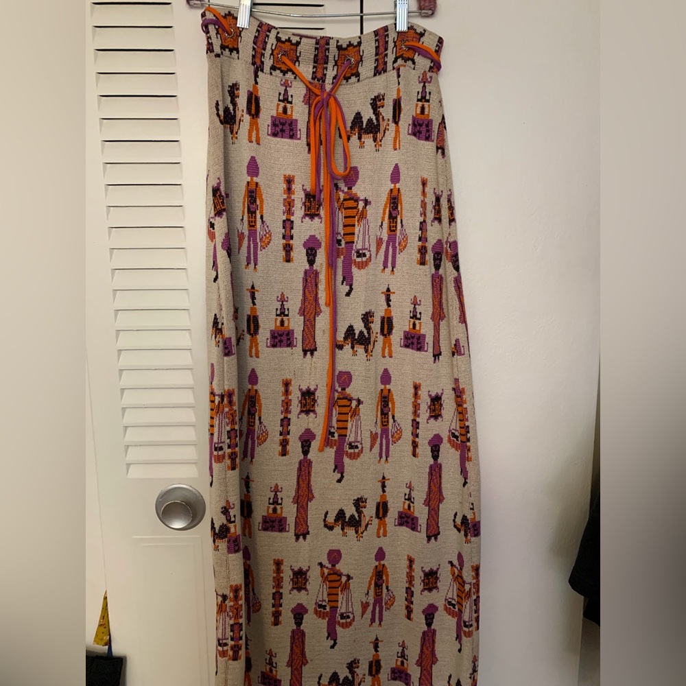 Vintage Sabra Wool Maxi Skirt